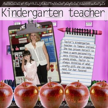*{Kindergarten Teacher}*