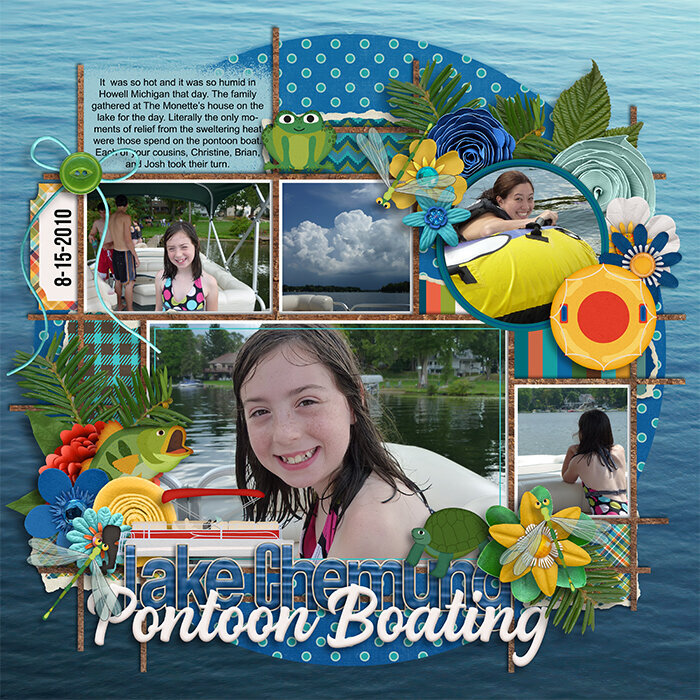 Pontoon Boating on the Lake