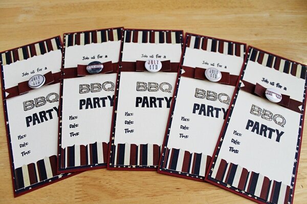 4th of July BBQ invites