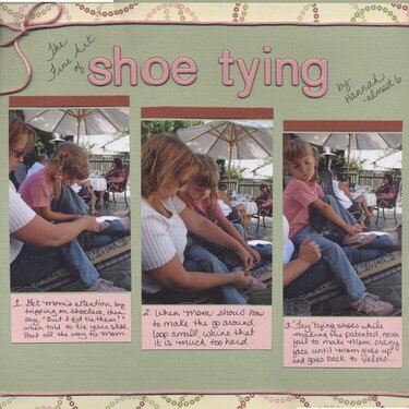 Pub Journal Challenge week #3 - The Fine Art of Shoe Tying
