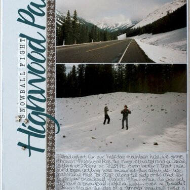 Snowball Fight (at) Highwood Pass