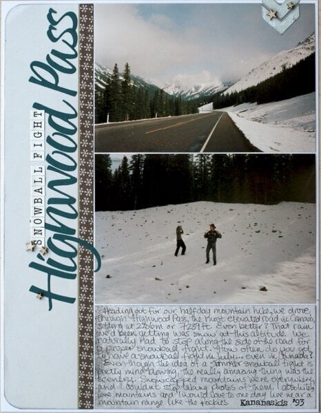 Snowball Fight (at) Highwood Pass
