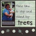 Take Time to Stop & Stand By Trees