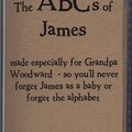 ABCs of James for Grandpa