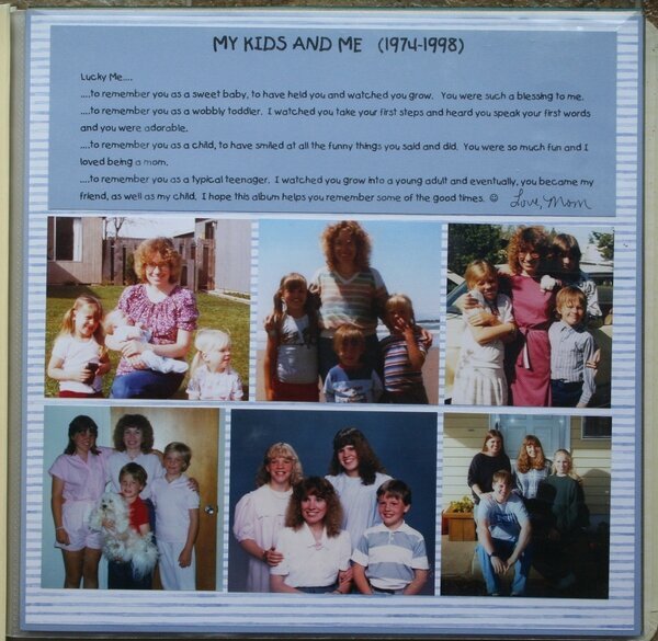 My Kids and Me Title Page