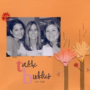 Table Buddies (orange challenge)