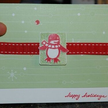 Rubber Soul Penguin Holiday Card