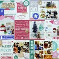 creating my December Christmas PL page using Elle studio Good Cheer & Winter Ephemera Pack collection~heer & Winter Ephemera Pac