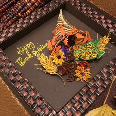 Quilling Thanksgiving Cornucopia