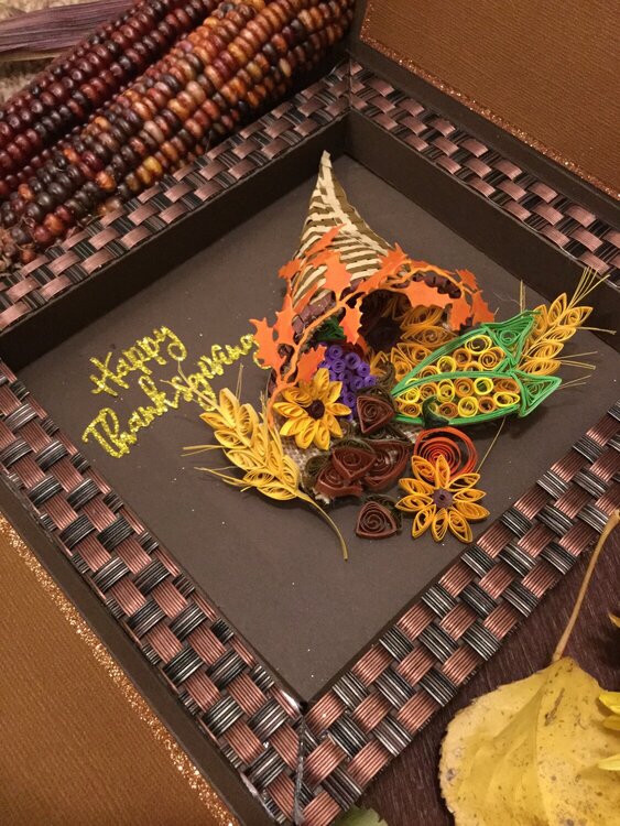 Quilling Thanksgiving Cornucopia