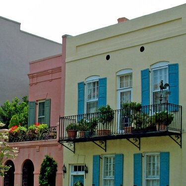 Rainbow Row in Charleston,SC