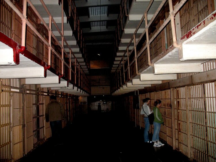 Inside Alcatraz (very creepy at night)