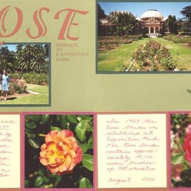 Rose Garden at Exposition Park