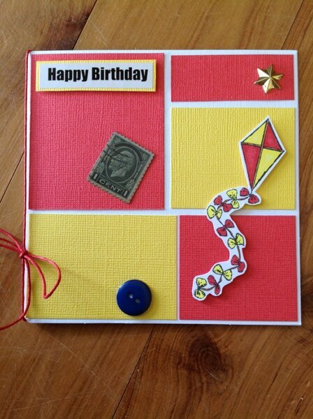 Kite Birthday card