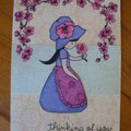 Arches challenge flowers card