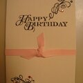 Super easy birthday card with flourishes
