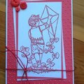 Red Fathers Day card