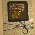 Creative Embossing Baby Card
