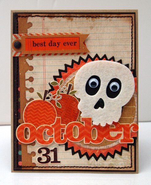 October 31 Halloween card