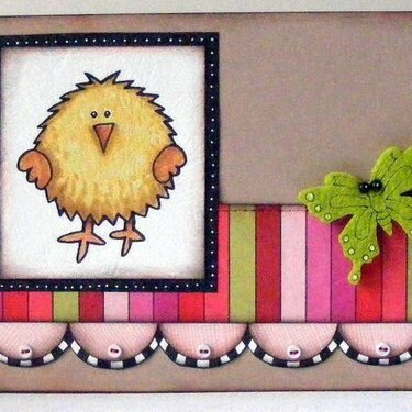 Lil Chick Easter hybrid card