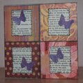 Butterfly Squares card