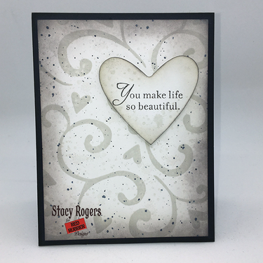 Swirly Heart Valentine's Day Card
