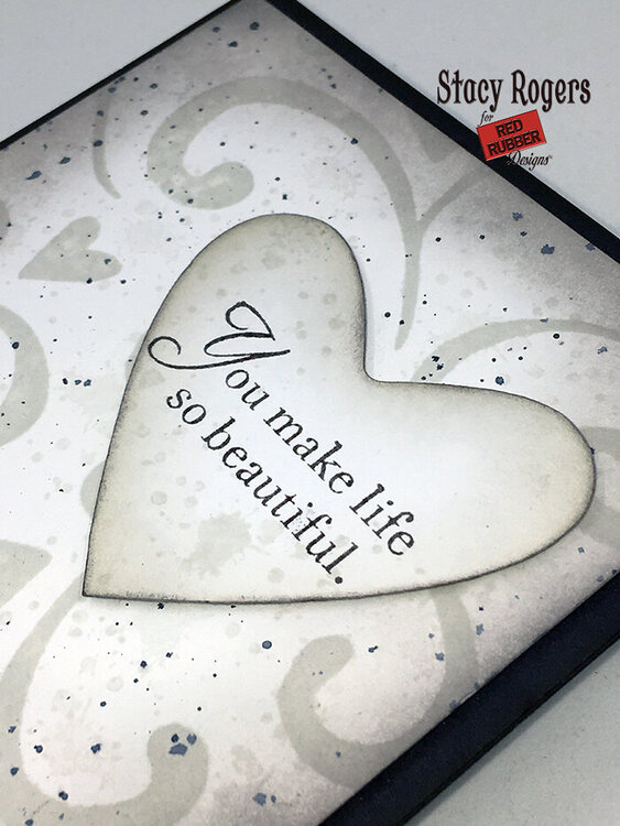 Swirly Heart Valentine&#039;s Day Card