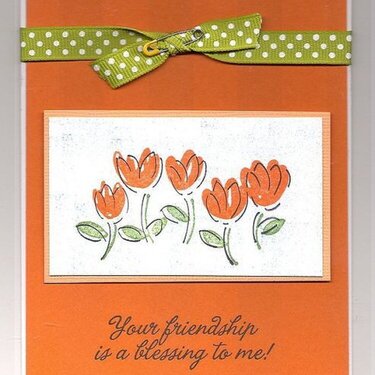 Friendship Tulip note card