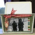 ~Altered tin Christmas Card Holder~  Daisy D's MistleToe