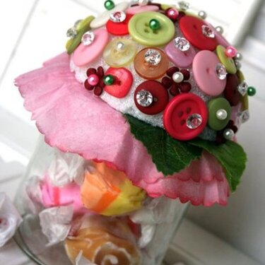 ~Flower Candy Jar~1st Grade Mom's Day gift- maybe?