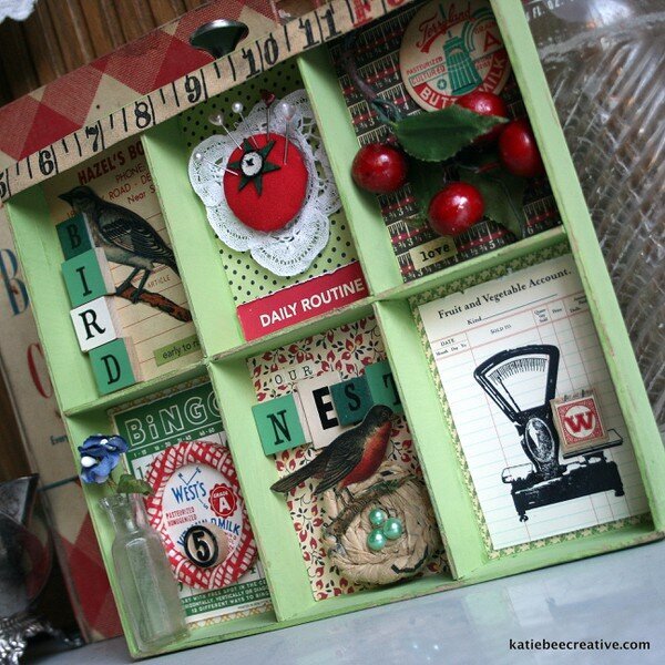 ~Farmhouse Style ATC Shadowbox~ Maya Road