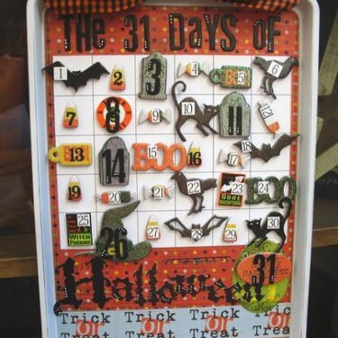 ~The 31 Days of Halloween~ Magnetic Countdown Calendar