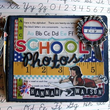 ~Chalkboard School Picture Album~October Afternoon