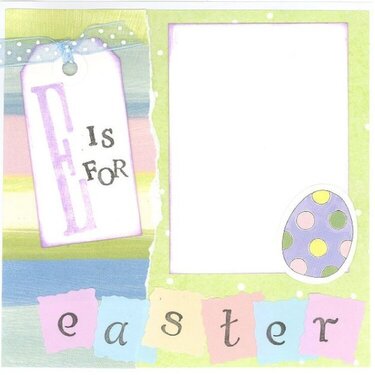 *E is for Easter* ABC Gift Album*6x6* 