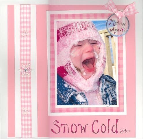 &quot;Snow Cold&quot; photo in JAN Simple Scrapbooks