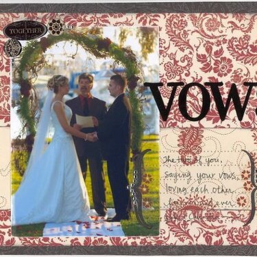 ~Vows~ Foof-a-La ~Red,black and cream line!!