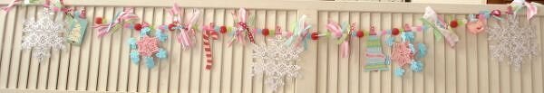 ~Goody Goody Gumdrops~ Snowflake garland-Maya Road~ KI Lace