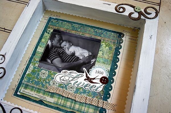 ~So Sweet-1950~ Shabby Shadowbox ( K&amp;Co &amp; Maya Road )