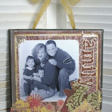 ~FaMiLy~ altered canvas for home decor