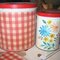 Altered Vintage Metal Canisters~See Before and After!!