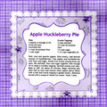 Apple Huckleberry Pie