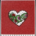 Paisley Heart Valentine Card