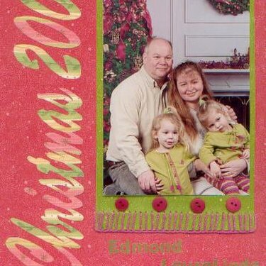 Christmas 2001-Product Dare(Buttons and Embroidery stitches)