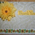 Sunflower Thank You Card