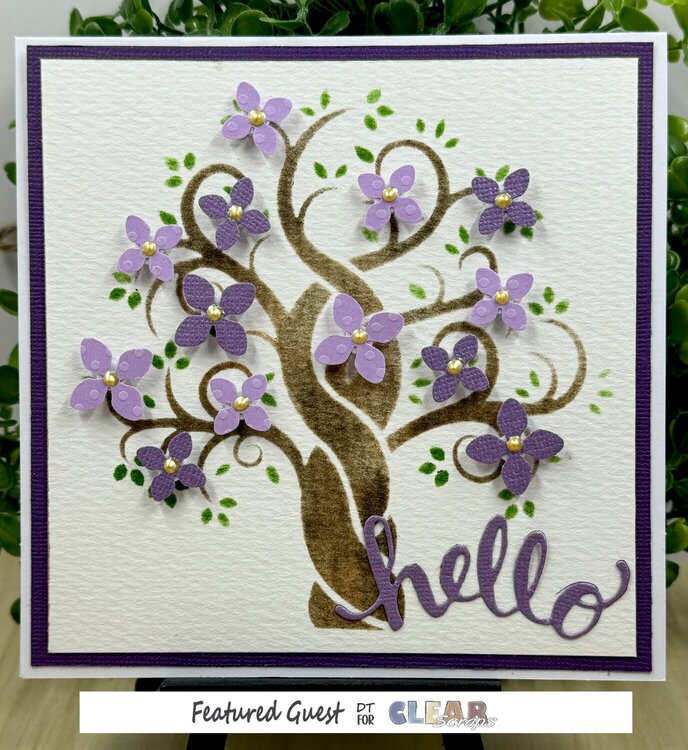 Flowering Tree Hello Card