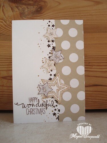 Christmas card, stars