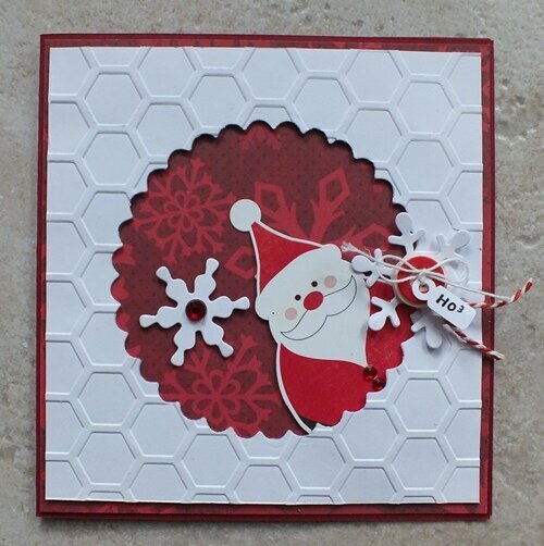 Christmas card santa