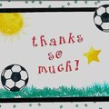 Soccer Thank You Cards
