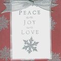 ** Christmas in July Challenge **  Card #3, Peace, Joy, Love