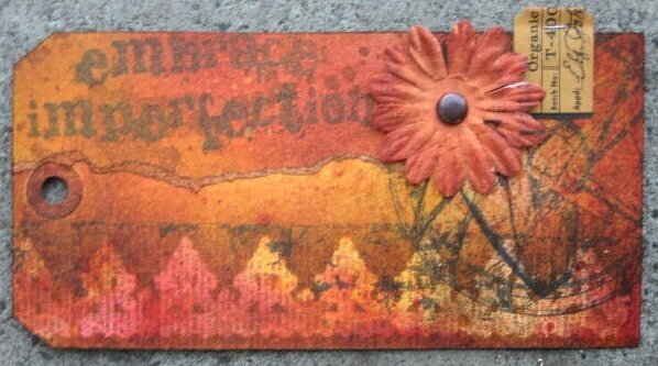 Embrace Imperfection Tag (Tim Holtz)